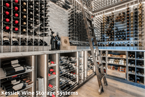 Library Ladder Wine Cellar
