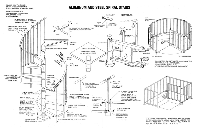 B&B Wood Products Inc - Spiral Stairway Classic