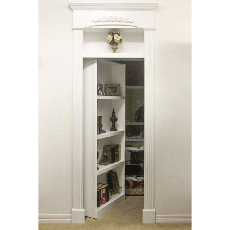 Bookcase Door Assembled, Assembled Flush Mount Bookcase Door
