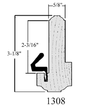 1308 Exterior T Astragals For Exterior Doors